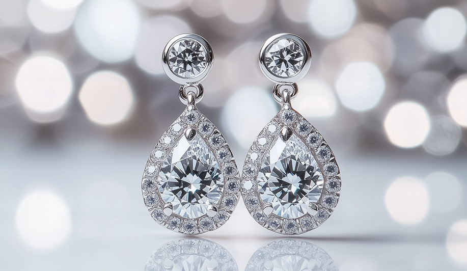 Diamond Drop Earrings