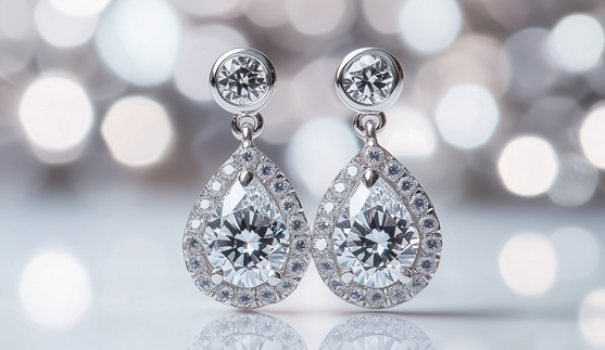 Diamond Drop Earrings